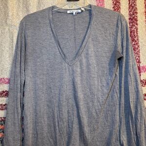 Helmut Lang Charcoal Long Sleeve Top